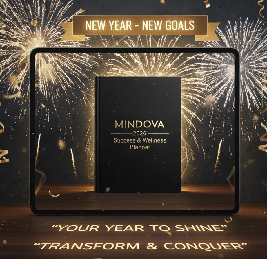 Mindova 2026 – Success & Wellness Digital Planner